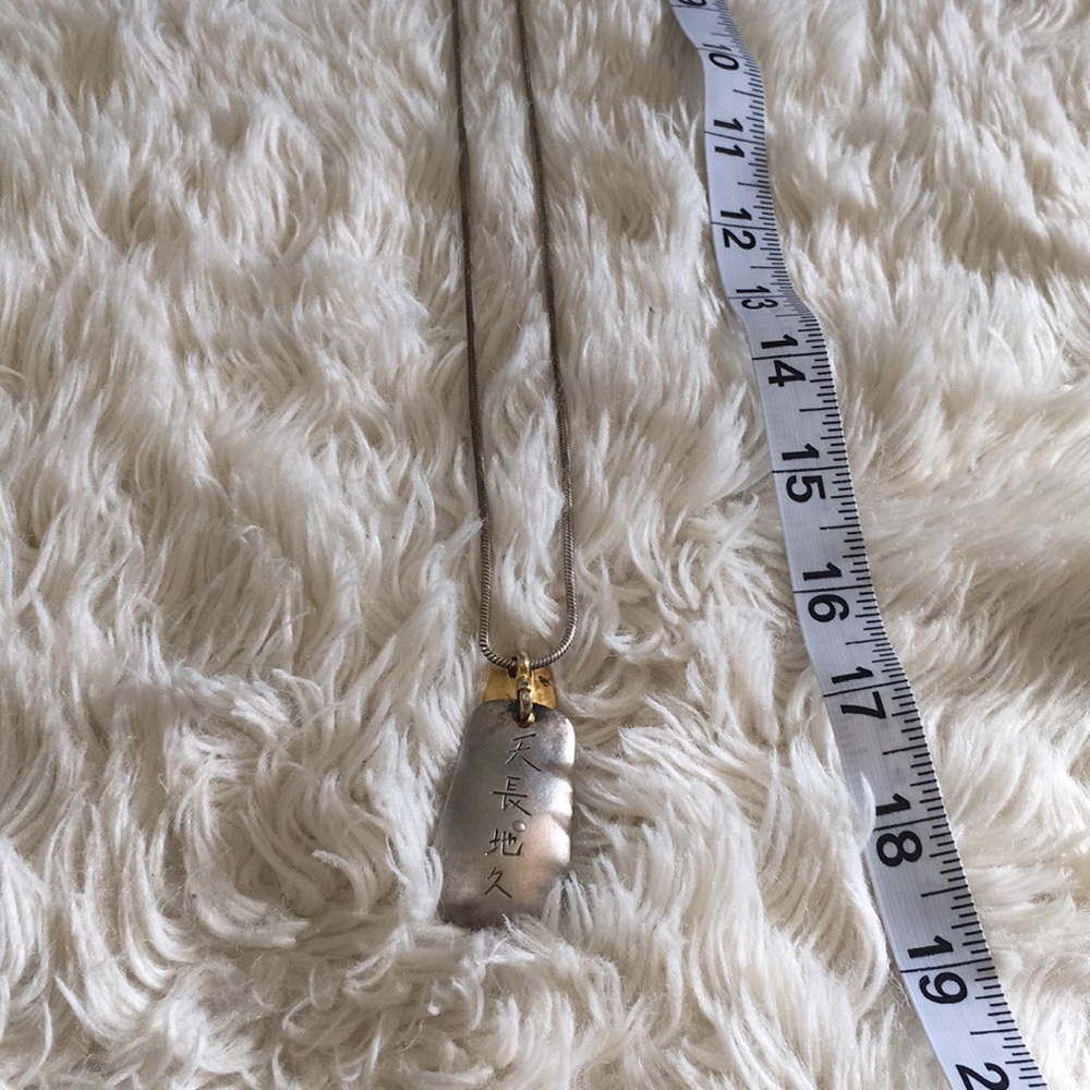 CHICOS silver statement piece, Japanese symbols - Picture 4 of 5